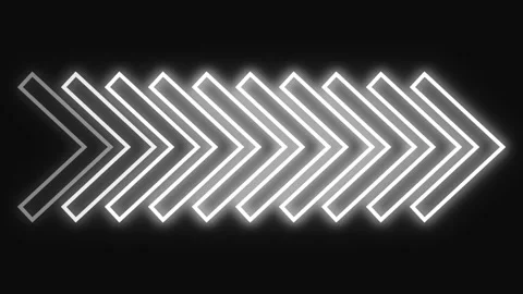 White-colored arrow stroke animation transition background Stock Footage 198138286