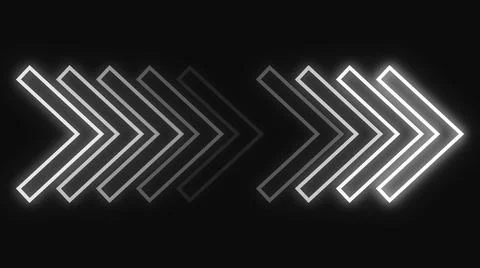 White-colored arrow stroke animation transition background. Loopable arrow ba 스톡 일러스트