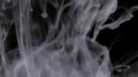 White colored clouds of smoke dance and twist Vídeos de archivo 247783607