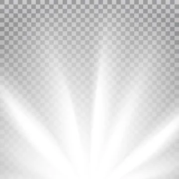 White colored rays with color spectrum flare Stock Illustration