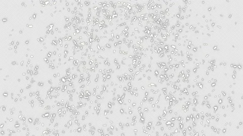 White colored shiny confetti particles explosion. 4K, Alpha channel included. Stock Footage 187853567