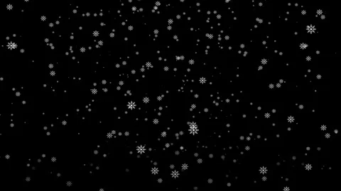 White colored snowflake falling Christmas x mas winter background 4K animation Stockbeeldmateriaal 256126194