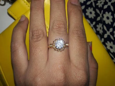 White coloured ring Fotos de archivo