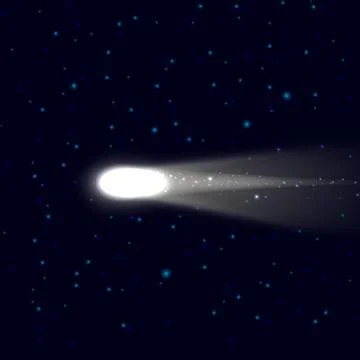 White Comet Stock Illustration