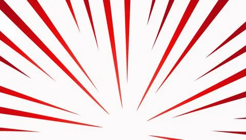 White comic illustration background with red stripe Stock Illustration