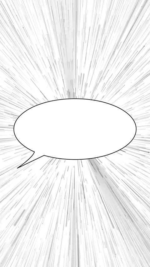 White comic speech bubble bold black outline, empty text area, and fast manga sp Stock Footage 340569606