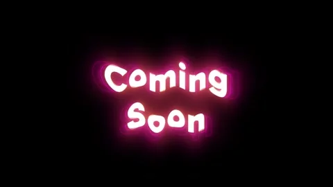 White coming soon text with multiple stroke behind with delay and wave Video stock 268713316