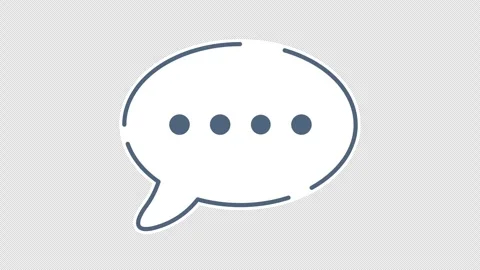 White comment bubble Stock Footage 333669034