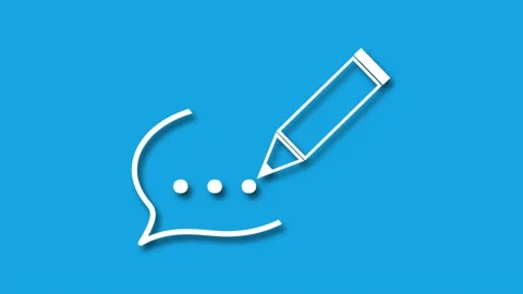White comment icon Stock Footage 159237976