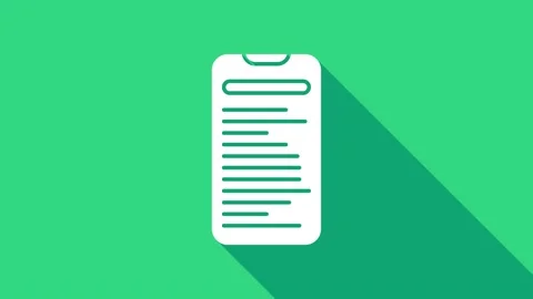 White Computer api interface icon isolated on green background. Application Stock Footage 146955162