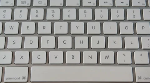 White Computer Keyboard Vidéo 44071522
