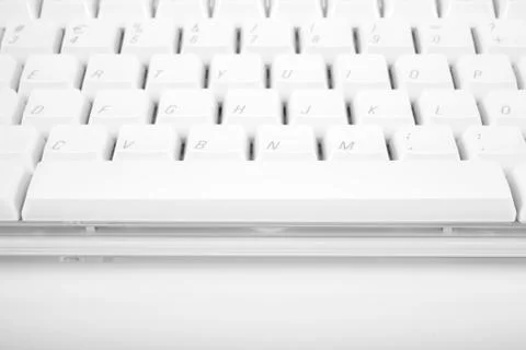 White computer keyboard Stock Photos