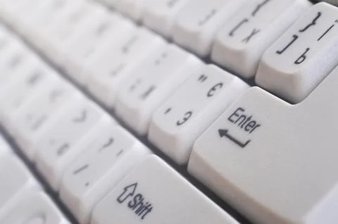 White computer keyboard 写真素材