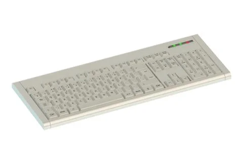 White Computer Keyboard wireless Stock Illustration