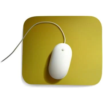 White Computer Mouse Illustrazione stock