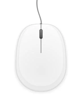 White Computer Mouse Stock Illustration