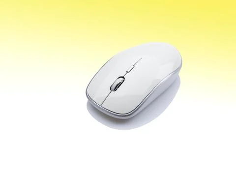 White Computer Mouse input device Stock Photos