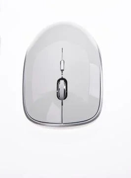 White Computer Mouse input device Stock Photos