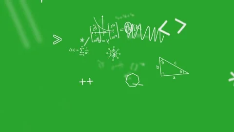 White computer programming syntax code symbols animated on green screen 動画素材 335217578