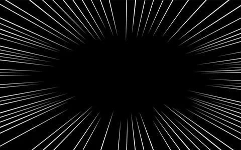 White concentration line on black background (effect line) Stockillustratie