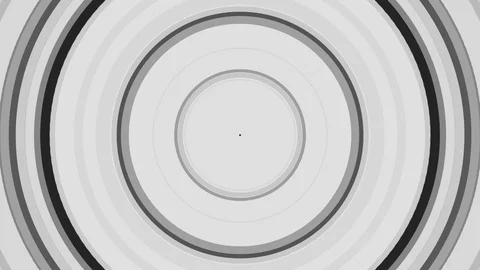 White Concentric Circle move Stock Footage 100199622