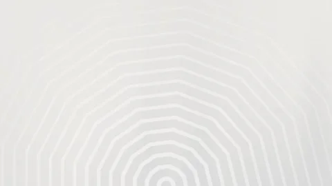 White Concentric Hexagon Pattern Background Loop. Stock Footage 286429894