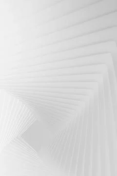 White concentric squares recede endlessly in clean recursive tunnel, blending Fotos de archivo