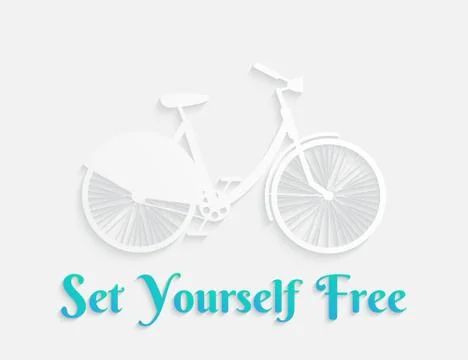 White concept bicycle Stock-Illustration