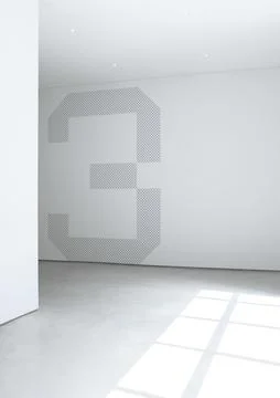 White Concrete Wall inside Room Stock Photos