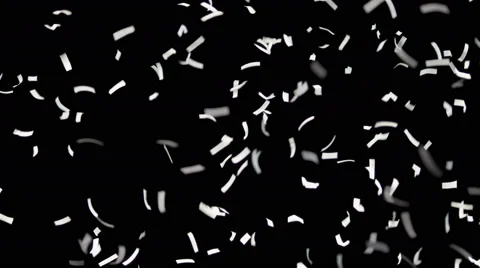 White Confetti 1 Stock Footage 61408563