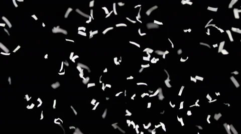 White Confetti 2 Stock Footage 61410002