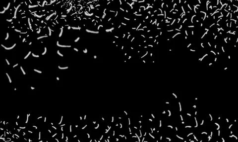 White confetti falling on black background. Festive paper particles for cel.. Stock Illustration