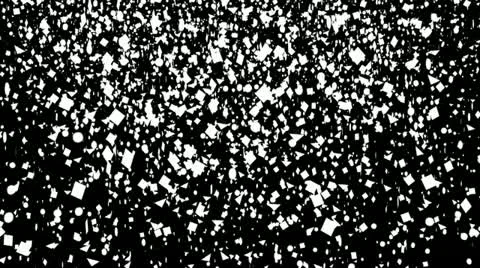 White Confetti Video stock 11693406