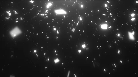 White Confetti 库存影片 98494952