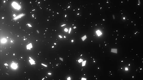 White Confetti Stock Footage 98494980