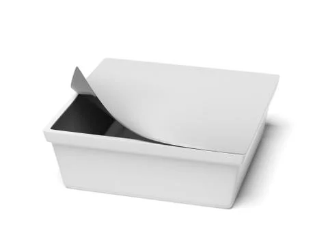 White container Stock Illustration