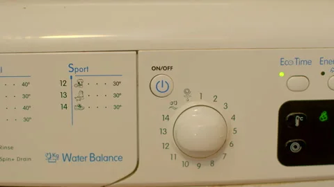 White control interface with program dial and indicator lights 動画素材 333899782