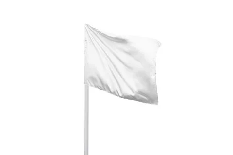 White corner flag isolated, ideal for logo or brand promotion Stock Illustration