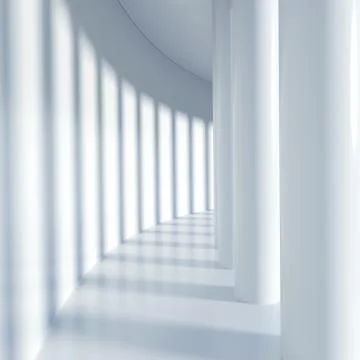 White corridor Stock Illustration