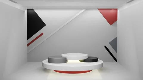 White corridor to stage Stock Footage 145530131