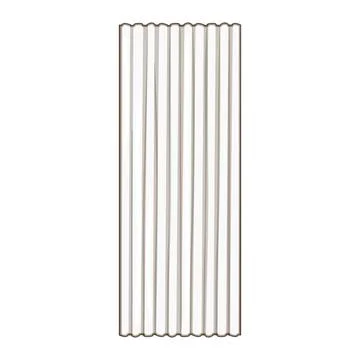 White corrugated plastic panel on a clean background Stock Illustration