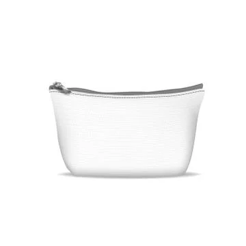 White cosmetic bag Stock Illustration