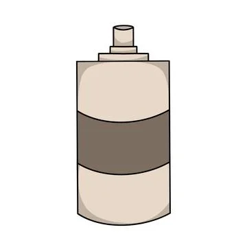 White Cosmetic Pump Bottle On White Background Stock Illustration