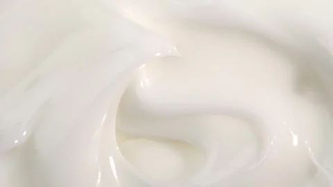 White cosmetics cream rotated, Top view The concept of skin care for the bo.. Stock Footage 297249727