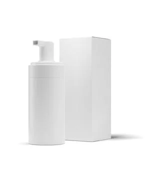 White cosmetics without label Stock Illustration