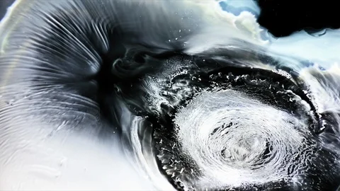 White Cosmic Beautiful Liquid Reaction | Black Hole | NASA Hubble | Nebula Stock Footage