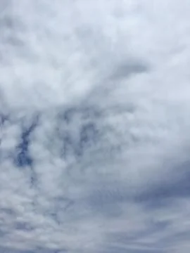 White Cotton Clouds Stock Photos