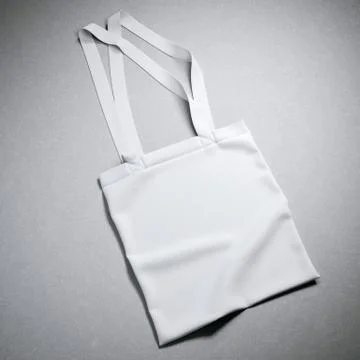 White cotton textile bag Иллюстрация