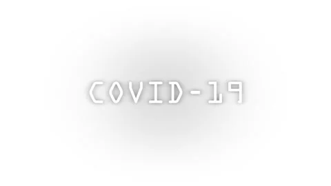 White covid-19 icon with shadow isolated on white background. Stock Footage 207341025