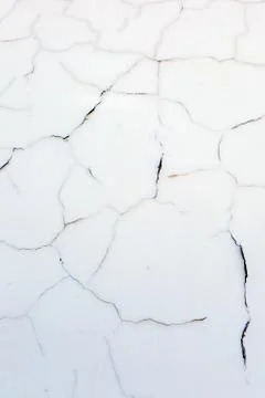 White crack in plaster Stock Photos